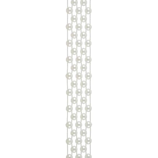 6 Pack: 13mm Ivory Plastic Pearl Garland, 10yd. by Bead Landing™